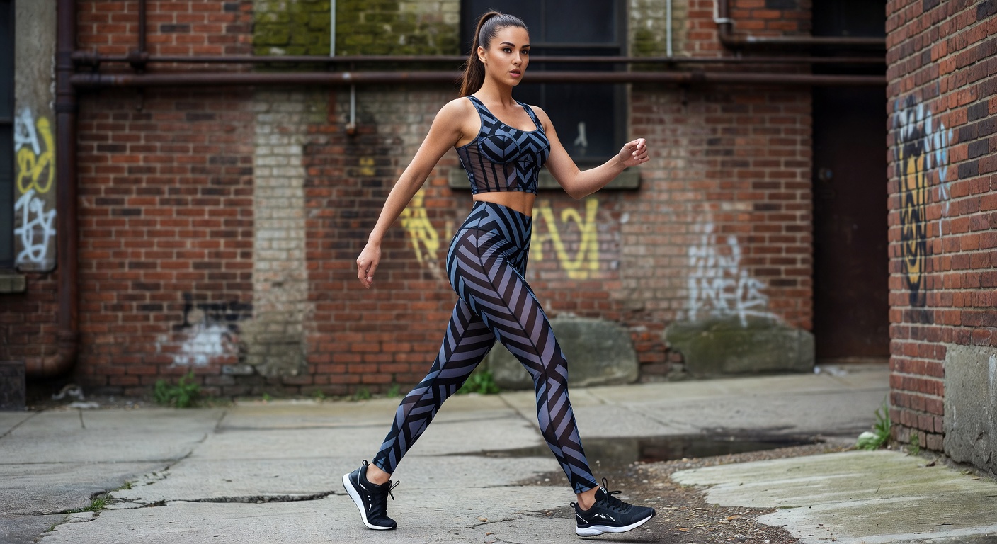 Patterned Crop Set